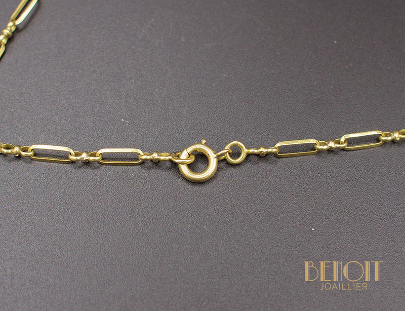 Collier Draperie Or Jaune
