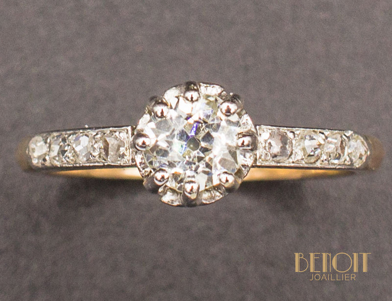 Solitaire Ancien Diamants