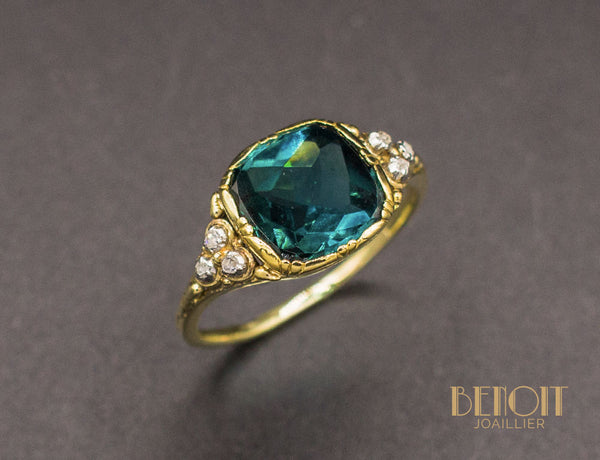 Bague Tourmaline Diamants