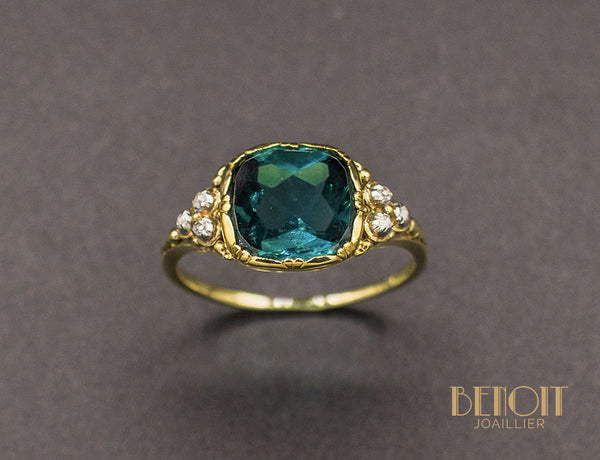 Bague Tourmaline Diamants