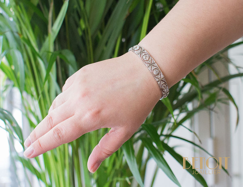 Bracelet Art Déco Diamants