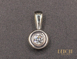 Pendentif Or Blanc Diamant