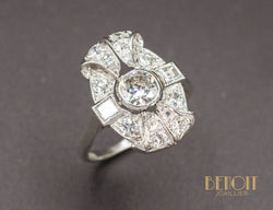 Bague Art Déco Diamants