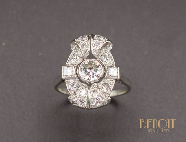 Bague Art Déco Diamants