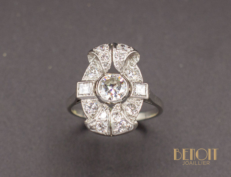 Bague Art Déco Diamants