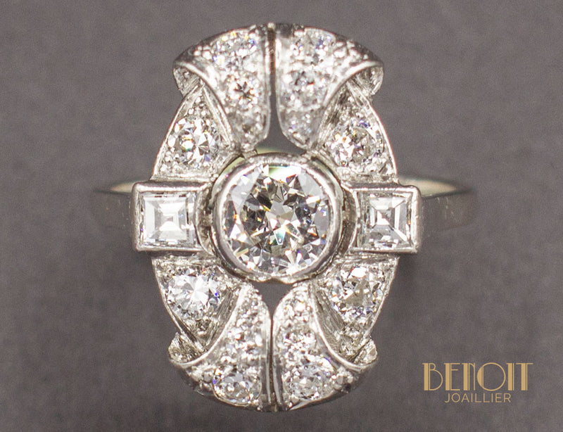 Bague Art Déco Diamants