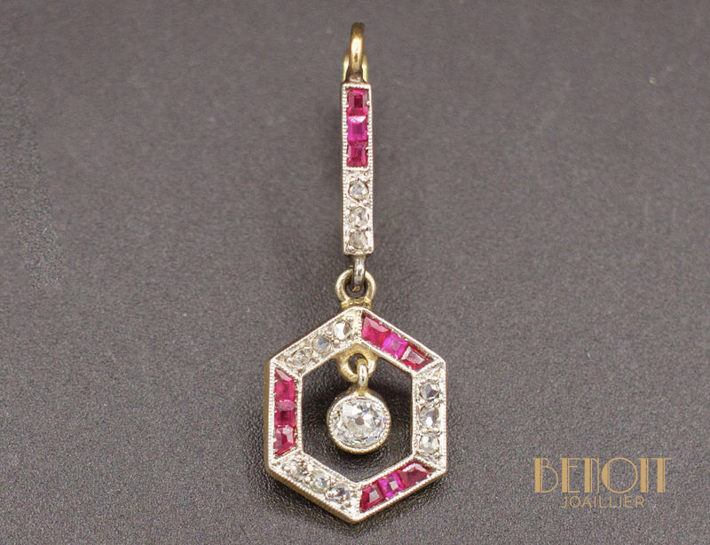 Boucles Pendantes Art Déco