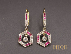 Boucles Pendantes Art Déco