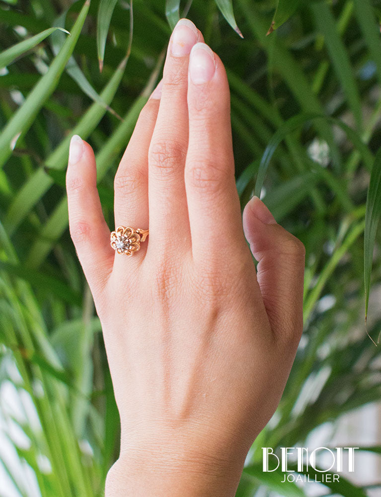 Bague Fleur 1950 Diamant