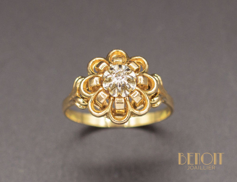 Bague Fleur 1950 Diamant