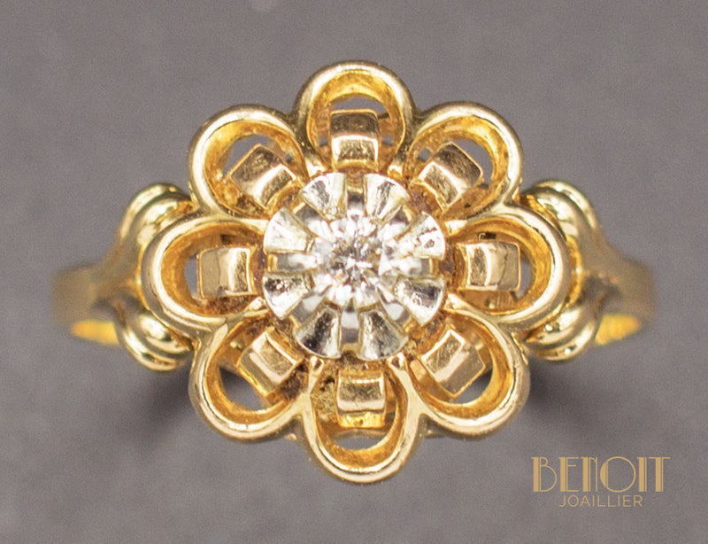 Bague Fleur 1950 Diamant