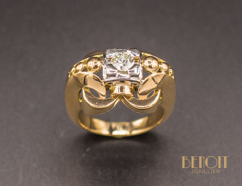 Bague Cocktail 1950 Diamant