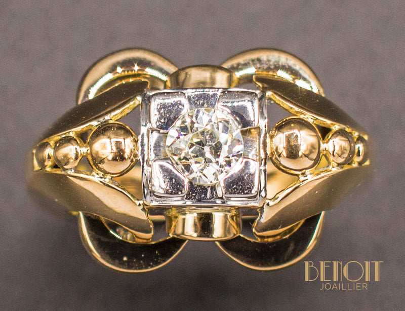 Bague Cocktail 1950 Diamant