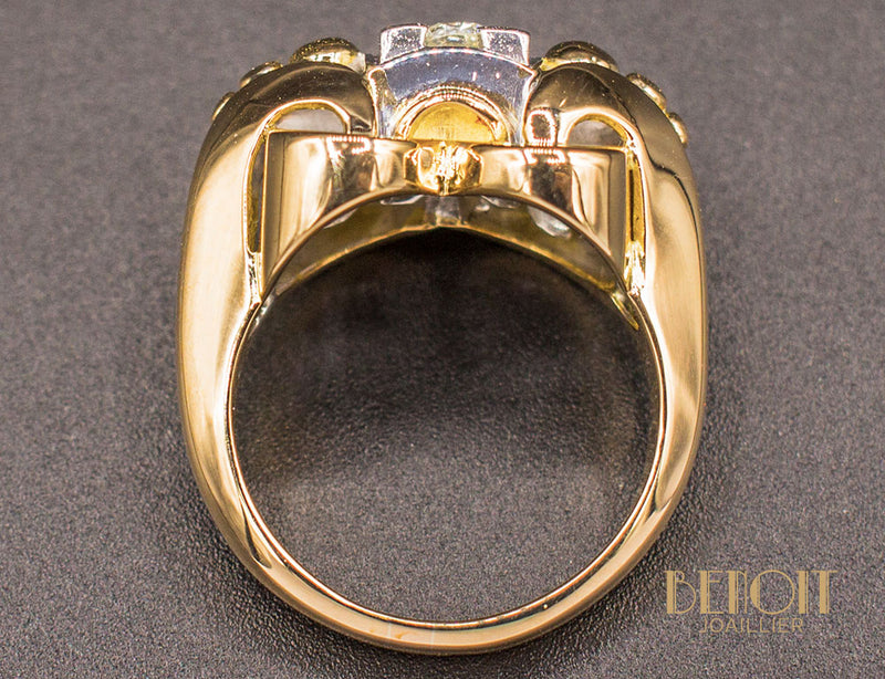 Bague Cocktail 1950 Diamant