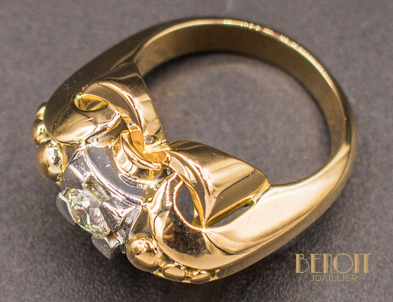 Bague Cocktail 1950 Diamant