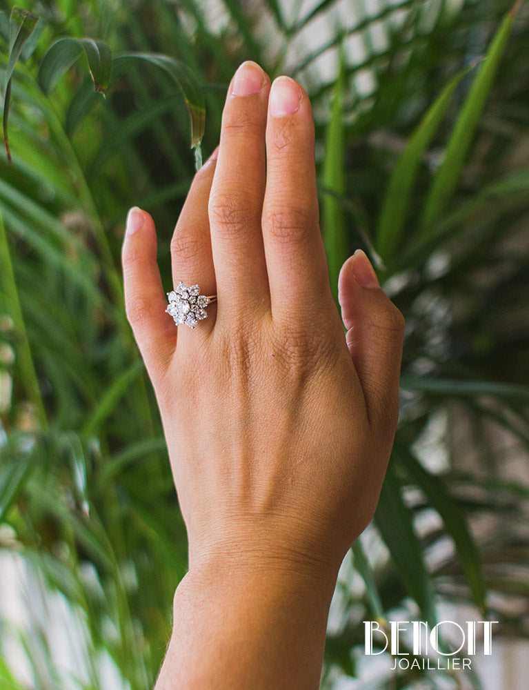 Bague Marguerite Diamants
