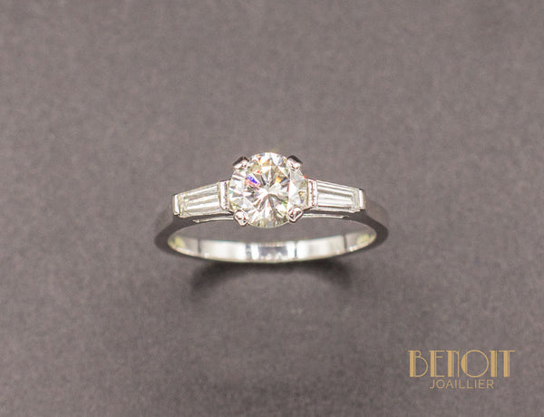 Solitaire Accompagné Diamants