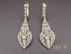 Boucles d'Oreilles Pendantes Art Déco