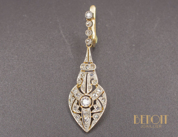 Boucles d'Oreilles Pendantes Art Déco