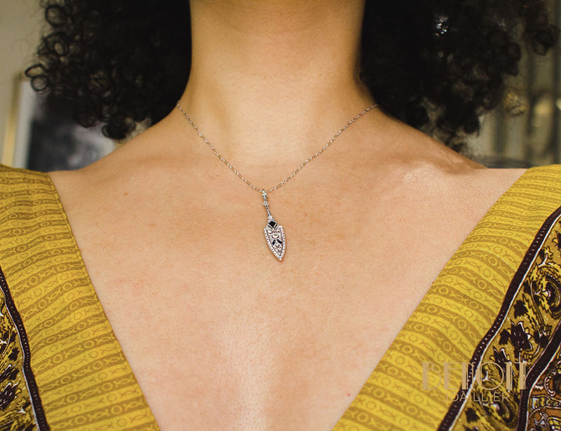 Pendentif Art Déco Diamants