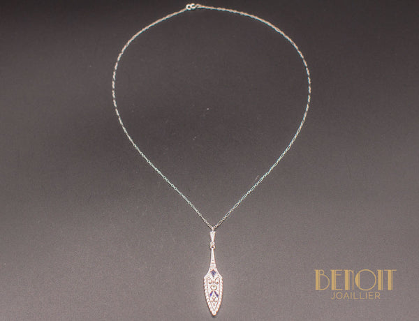 Pendentif Art Déco Diamants