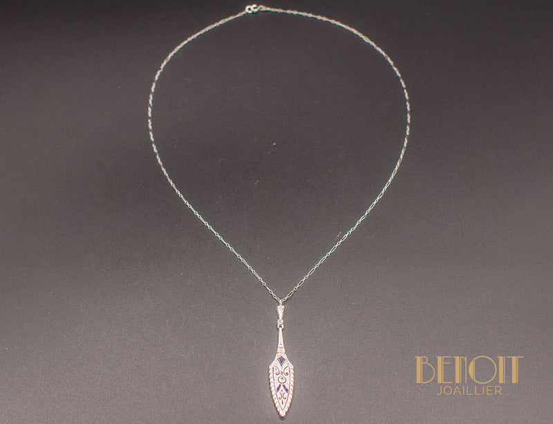 Pendentif Art Déco Diamants
