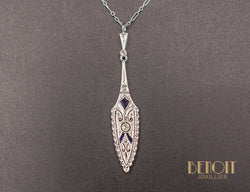 Pendentif Art Déco Diamants