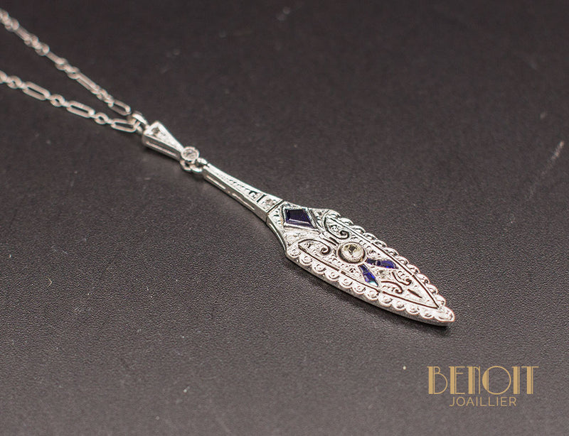 Pendentif Art Déco Diamants