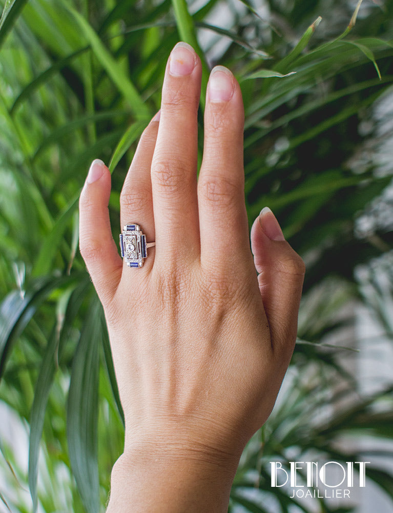 Bague Art Déco Diamants