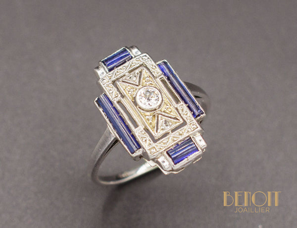 Bague Art Déco Diamants