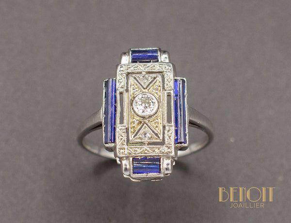 Bague Art Déco Diamants