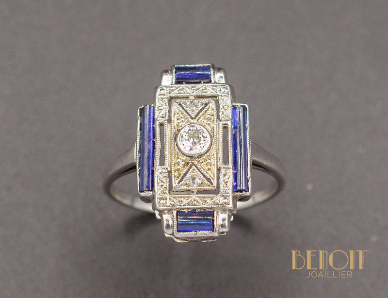 Bague Art Déco Diamants