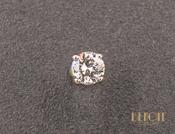 Boucles d'Oreilles Puces Diamants 0.15ct