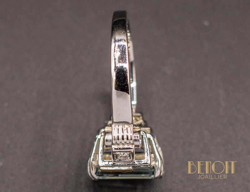 Bague Aigue Marine Art Déco