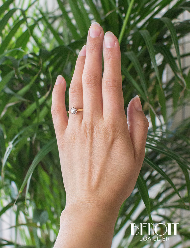Solitaire Ancien Diamant
