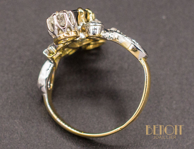 Bague Trilogie Saphir Diamants