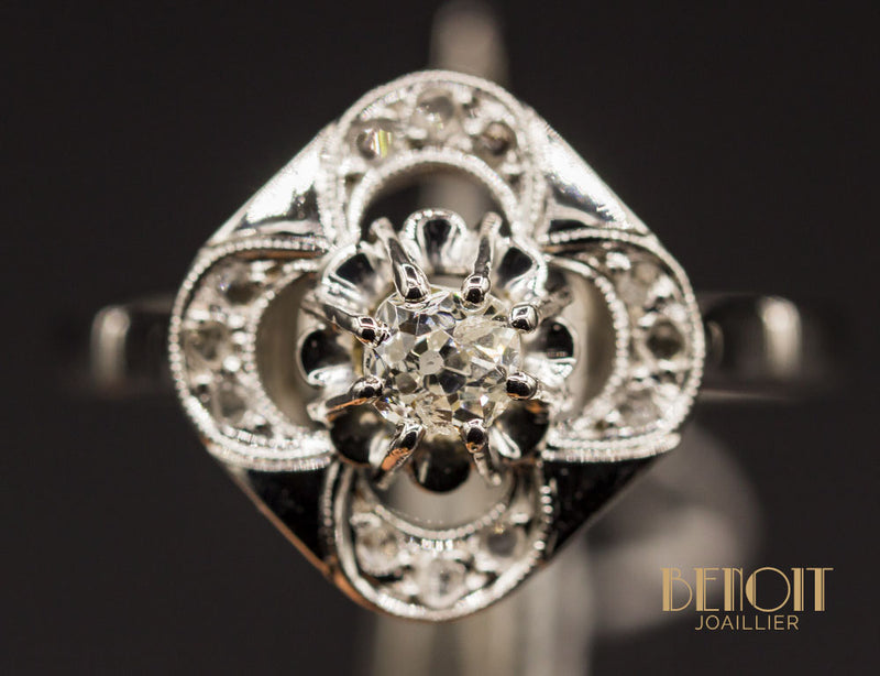 Bague Art Déco Diamants