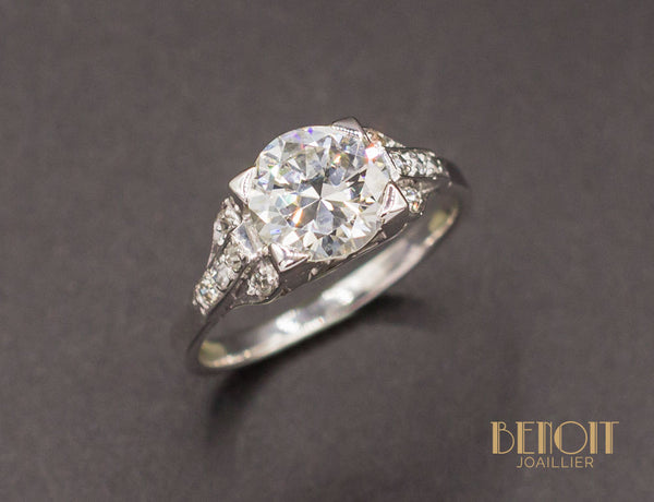 Solitaire Art Déco Diamant