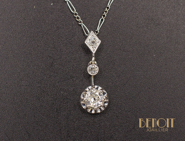 Pendentif Art Déco Diamants