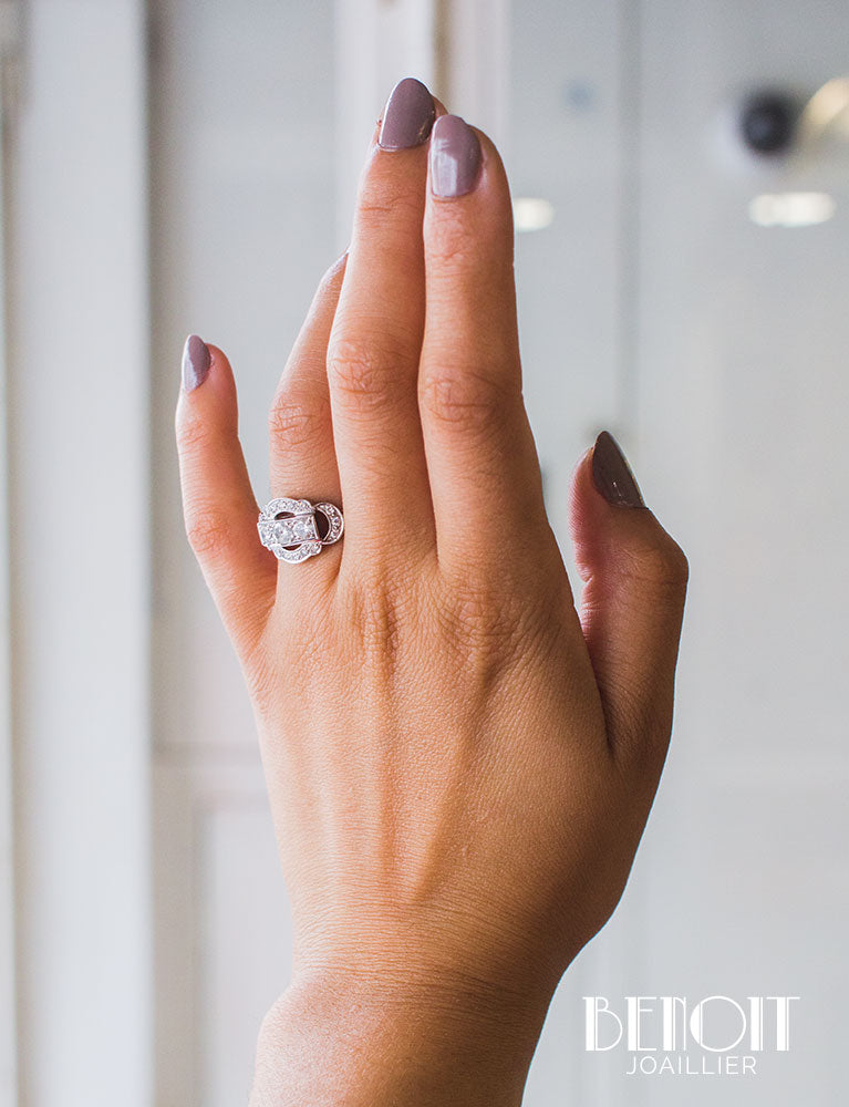 Bague Art Déco Diamants