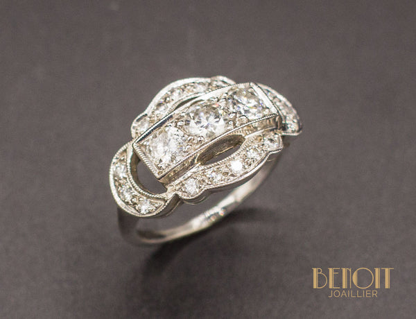 Bague Art Déco Diamants