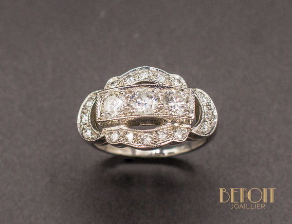Bague Art Déco Diamants