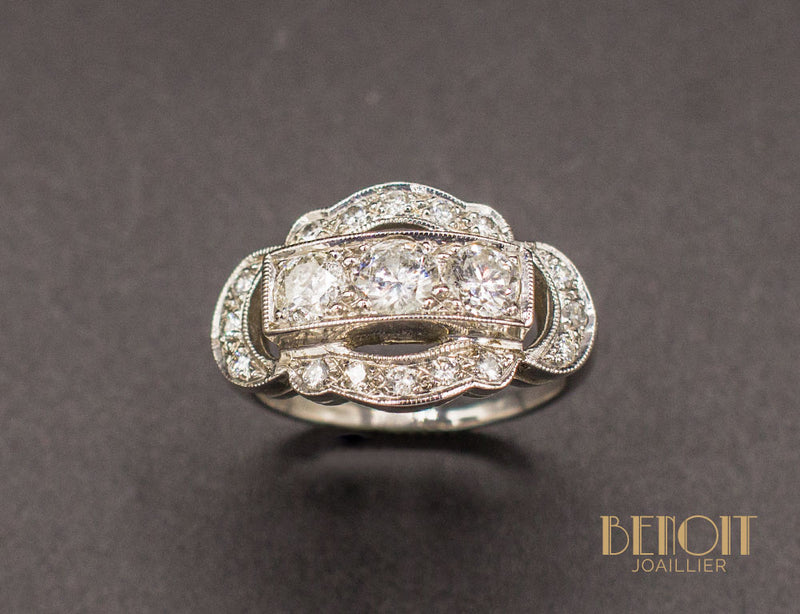 Bague Art Déco Diamants