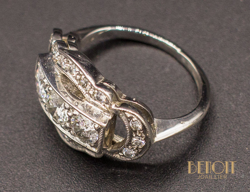 Bague Art Déco Diamants