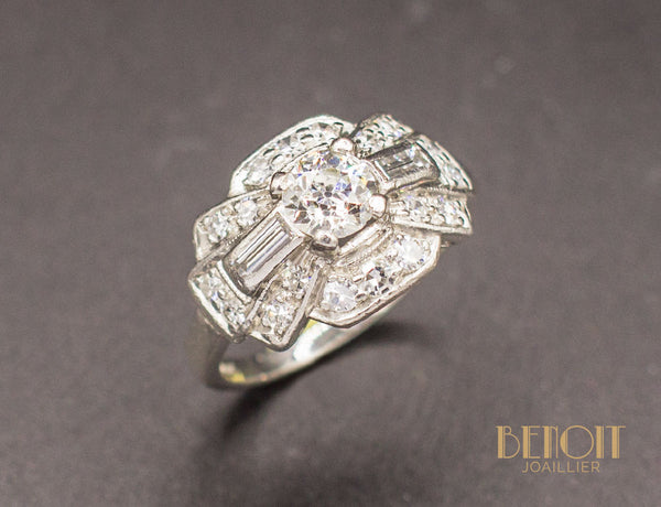 Bague Art Déco Diamants