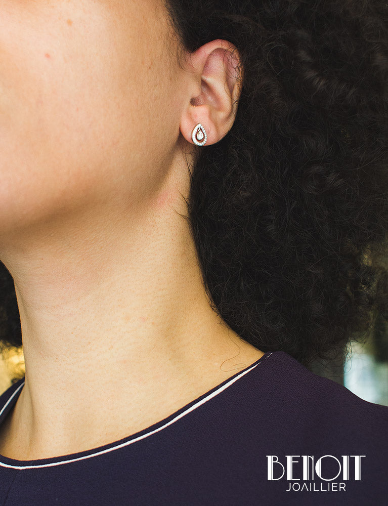 Boucles d'Oreilles Piaget "Millenium" Diamants