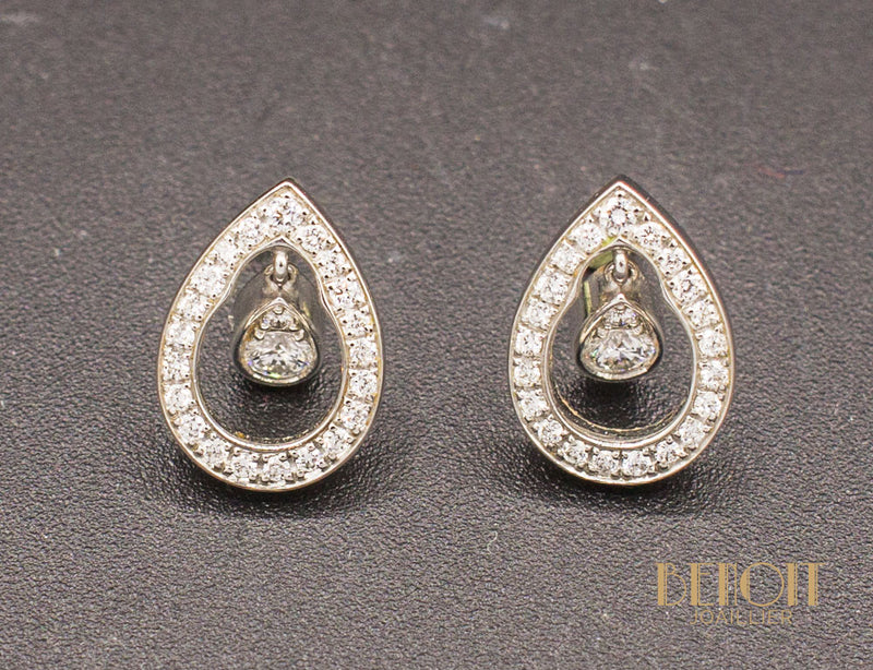 Boucles d'Oreilles Piaget "Millenium" Diamants
