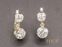 Boucles d'Oreilles Dormeuses Diamants