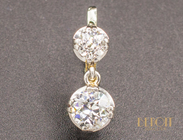 Boucles d'Oreilles Dormeuses Diamants