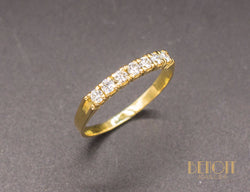 Demi-Alliance Or Jaune Diamants